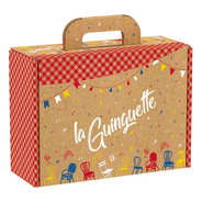 Valisette carton kraft rectangle La Guinguette