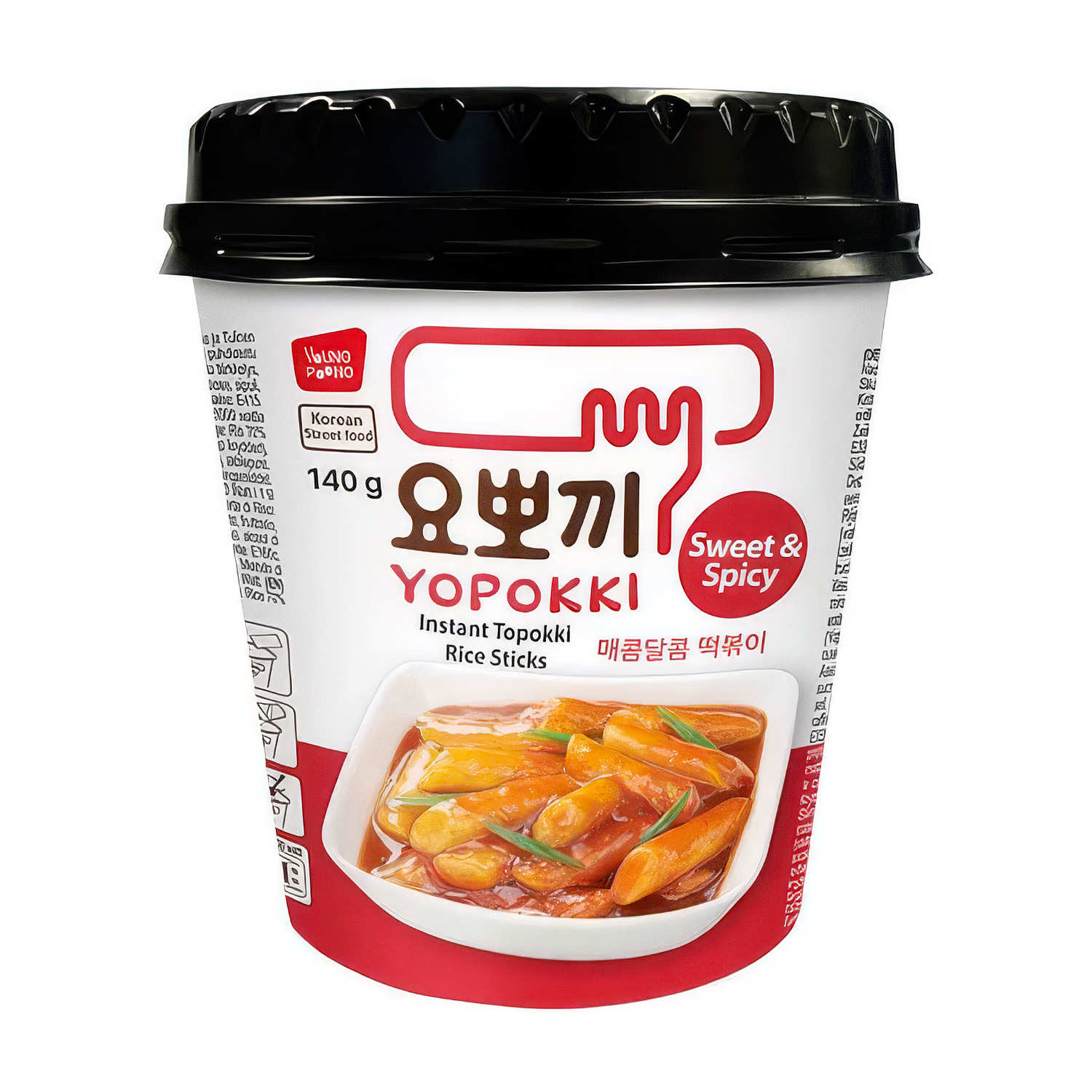 Instant Ropokki Instant Topokki - Spicy Rice Sticks - Yopokki