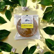 Tarte individuelle au caramel et citrons confits