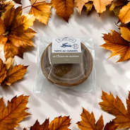 Tarte individuelle au caramel et crème de marron