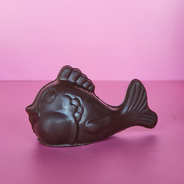 Baleine en chocolat noir