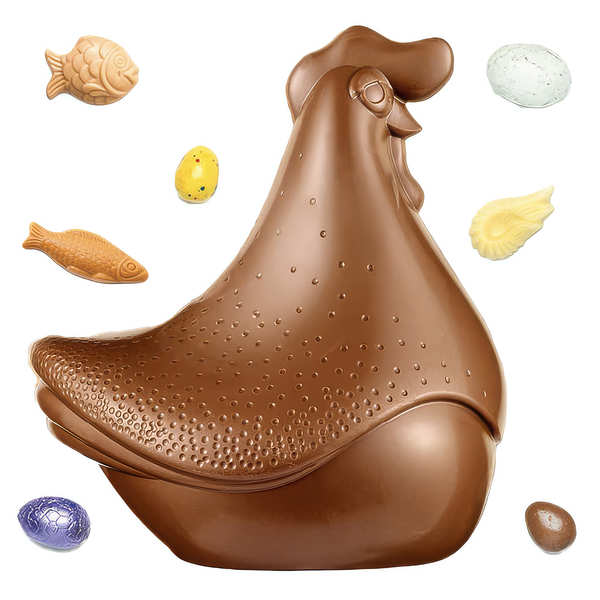 Œuf métal fritures chocolat lait T'choupi