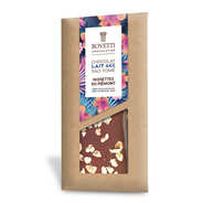 Tablette chocolat au lait noisettes d'Italie origine Sao Tomé 44%