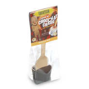 Bâtonnet cœur pour boisson chocolatée - Chocolat noir Equateur 71%