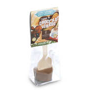 Bâtonnet coeur pour boisson chocolatée - Chocolat au lait caramel