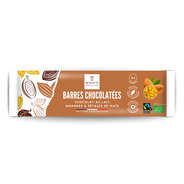 Barre bio au Chocolat au lait amandes et pétales de maïs