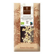 Tablette de chocolat noir Bio au gingembre confit origine Saint Domingue 73%