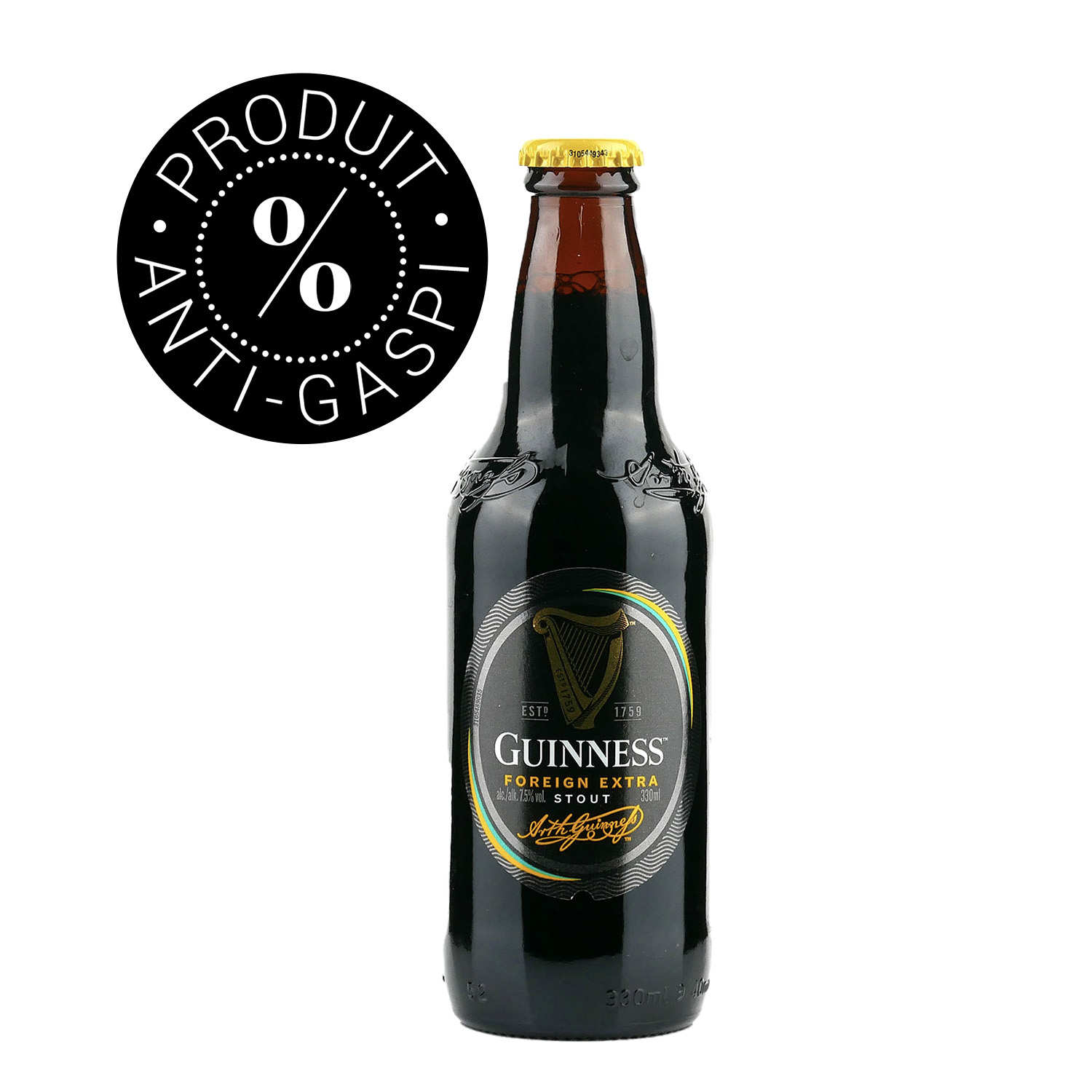 Guinness Foreign Extra - Stout Beer 7.5% - Anti-waste offer Best before ...
