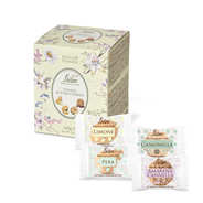 Cube assortiment de biscuits italiens 4 saveurs - Poire, Griotte/Cannelle, Camomille et Citron
