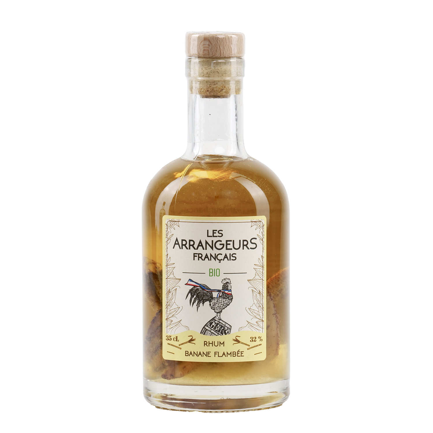Rhum arrangé bio - Banane flambée 32% - Les Arrangeurs Français