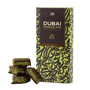 Tablette de chocolat de Dubaï - Pistache, chocolat noir et kunefa