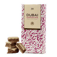 Tablette de chocolat de Dubaï - Noisette, chocolat blanc et kunefa