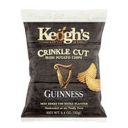 Chips irlandaises artisanales ondulées Keogh's à la Guinness