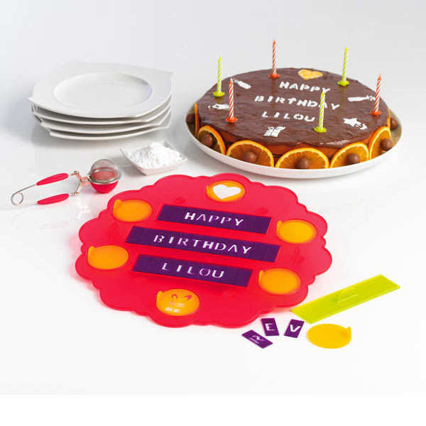 Pochoir A Gateau Personnalisable Message Sur 3 Lignes Mastrad