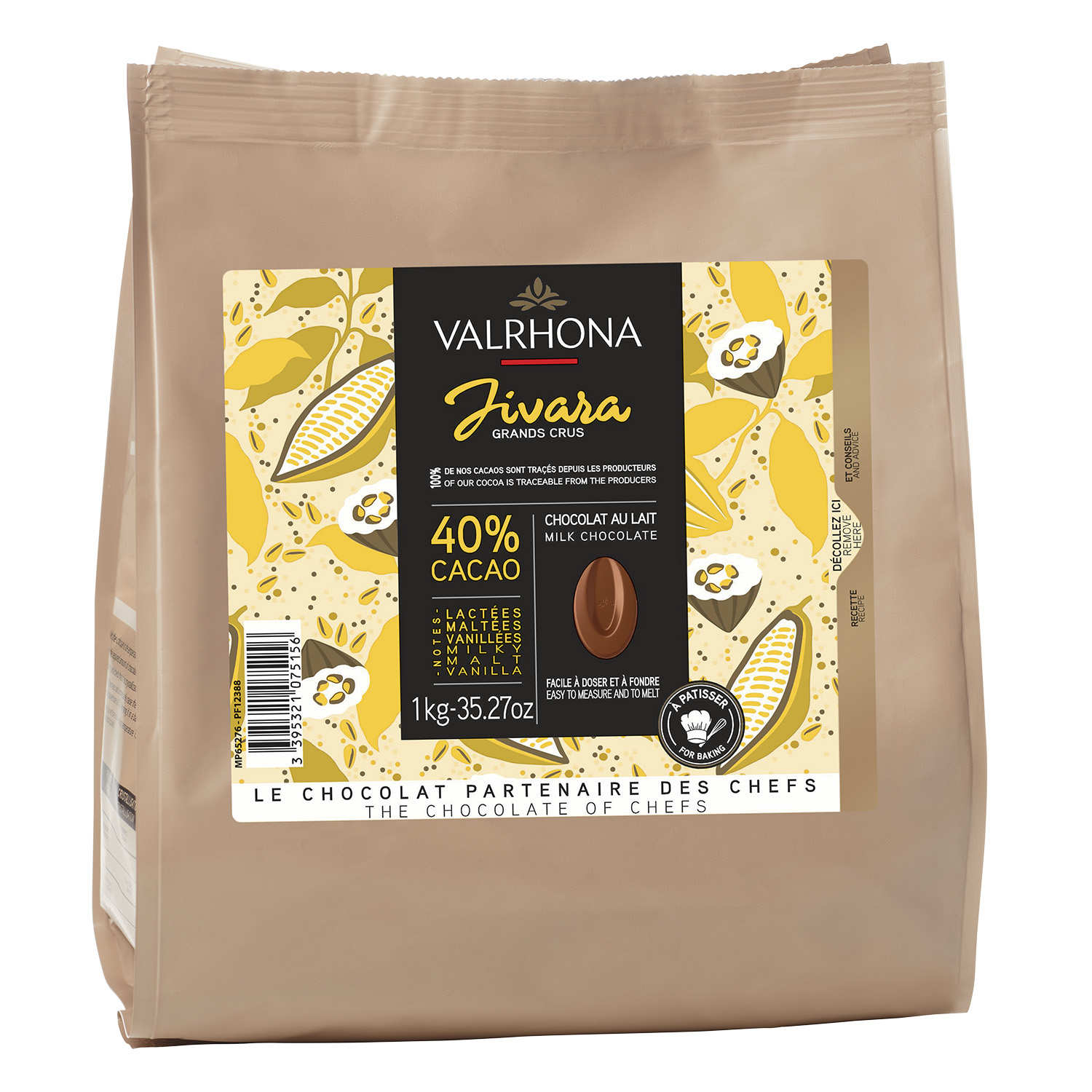 Valrhona Milk Chocolate Jivara Grand Cru 40 Valrhona