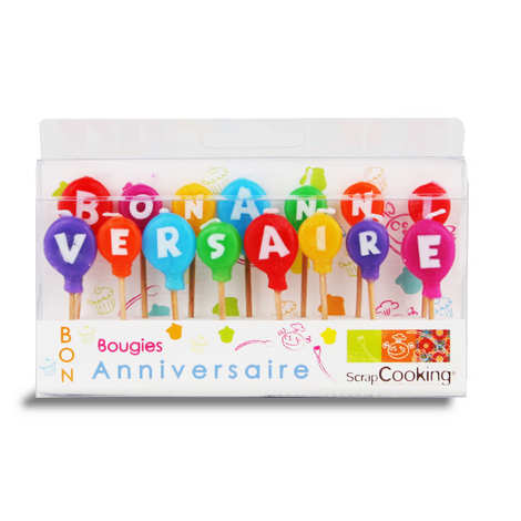 Bougies Bon Anniversaire Scrapcooking