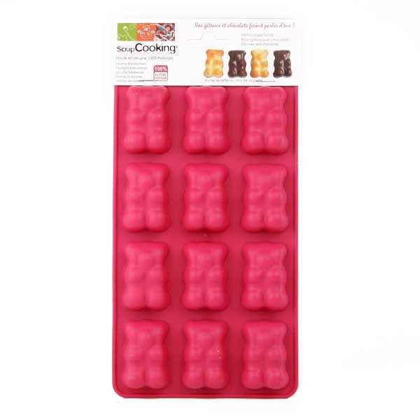 Mini-moule silicone ourson guimauve - le mini moule ourson