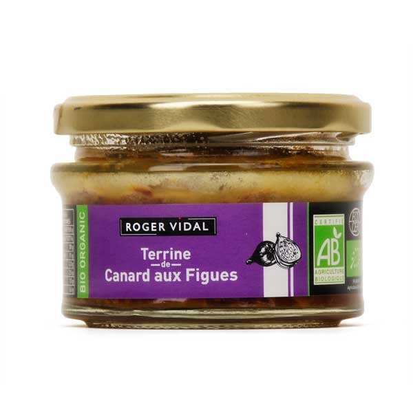 Terrine de canard aux figues bio - 3 verrines de 130g