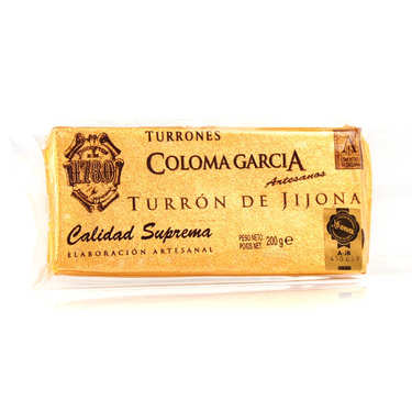 Turrón de Jijona with Marcona almonds Turrón de Jijona with Marcona almonds