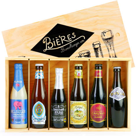 Coffret cadeau de 6 bières belges d'exception - BienManger Paniers Garnis