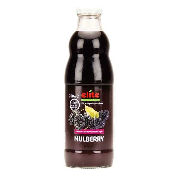 Pure organic black mulberry juice Elite Naturel
