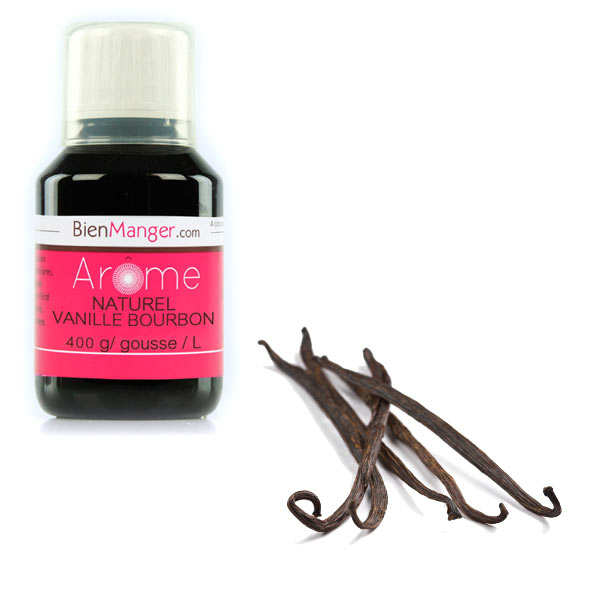 Arôme naturel de vanille bourbon 400g/l (extrait de vanille) - flacon doseur 115ml