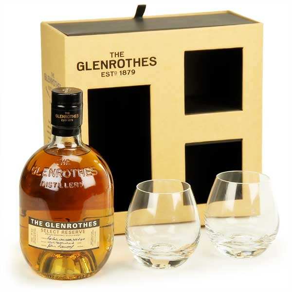 The Glenrothes Select Reserve Gift box with 2 glasses 43