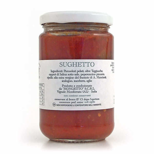 Sughetto Sauce Tomato Olives Capers Anchovy Il Mongetto