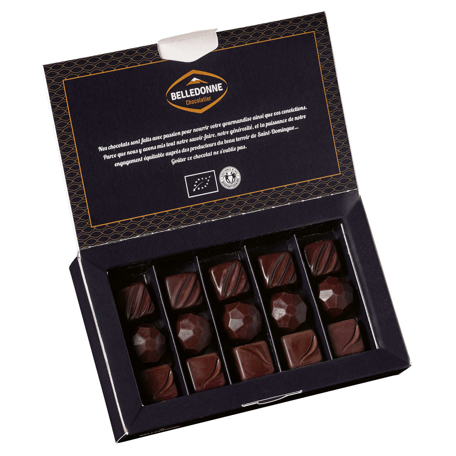 Organic Dark & Milk Chocolate Assortment - Belledonne Chocolatier ...