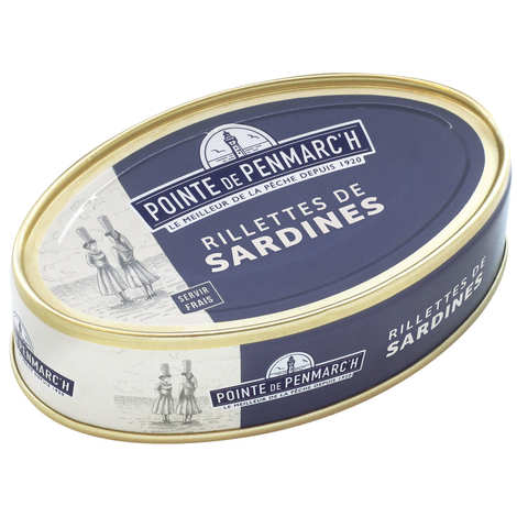 Rillettes de sardine boîte ovale - La pointe de Penmarc'h