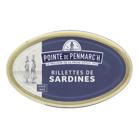 Rillettes de sardine boîte ovale - La pointe de Penmarc'h