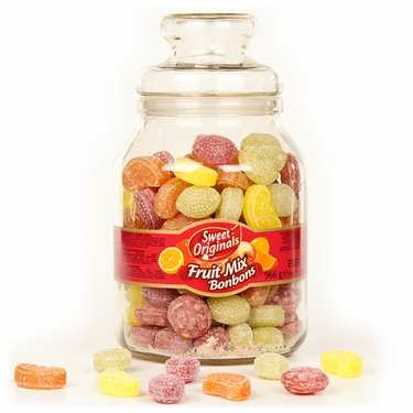 Old-Fashioned Jar of Fruit Bonbons Old-Fashioned Jar of Fruit Bonbons