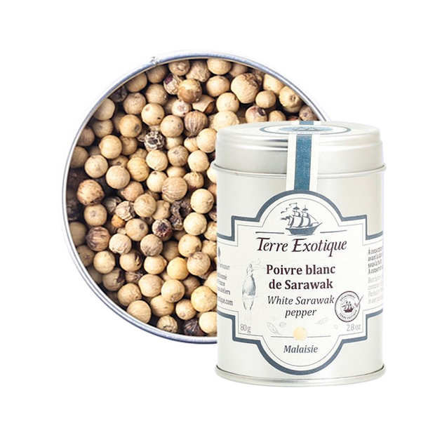 Poivre blanc de sarawak - pot 80g
