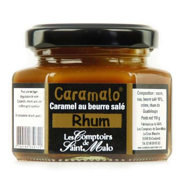 Crème de caramel au beurre salé caramalo au rhum - pot 110g