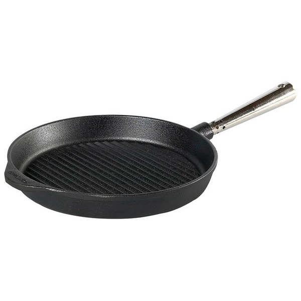 Round cast iron griddle pan 24cm