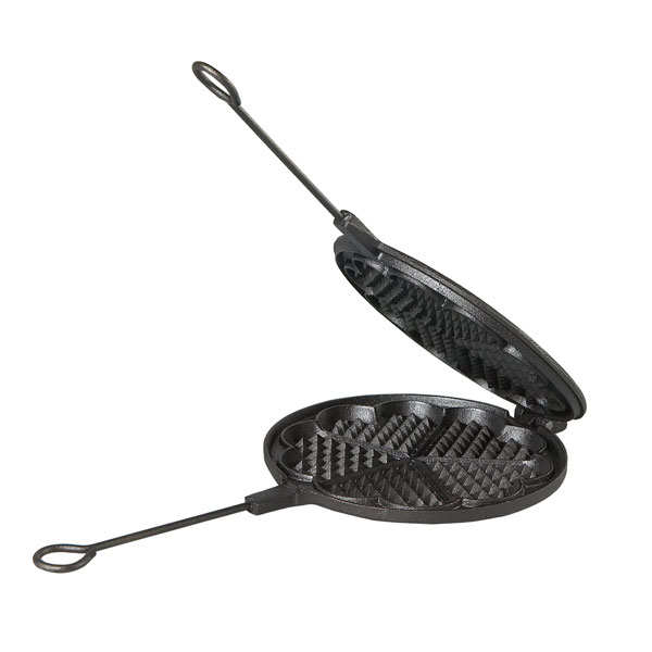 Waffle iron for 5 heartshaped waffles