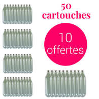 Cartouches siphon à chantilly Vogue (Lot de 50) - CB163 - Nisbets